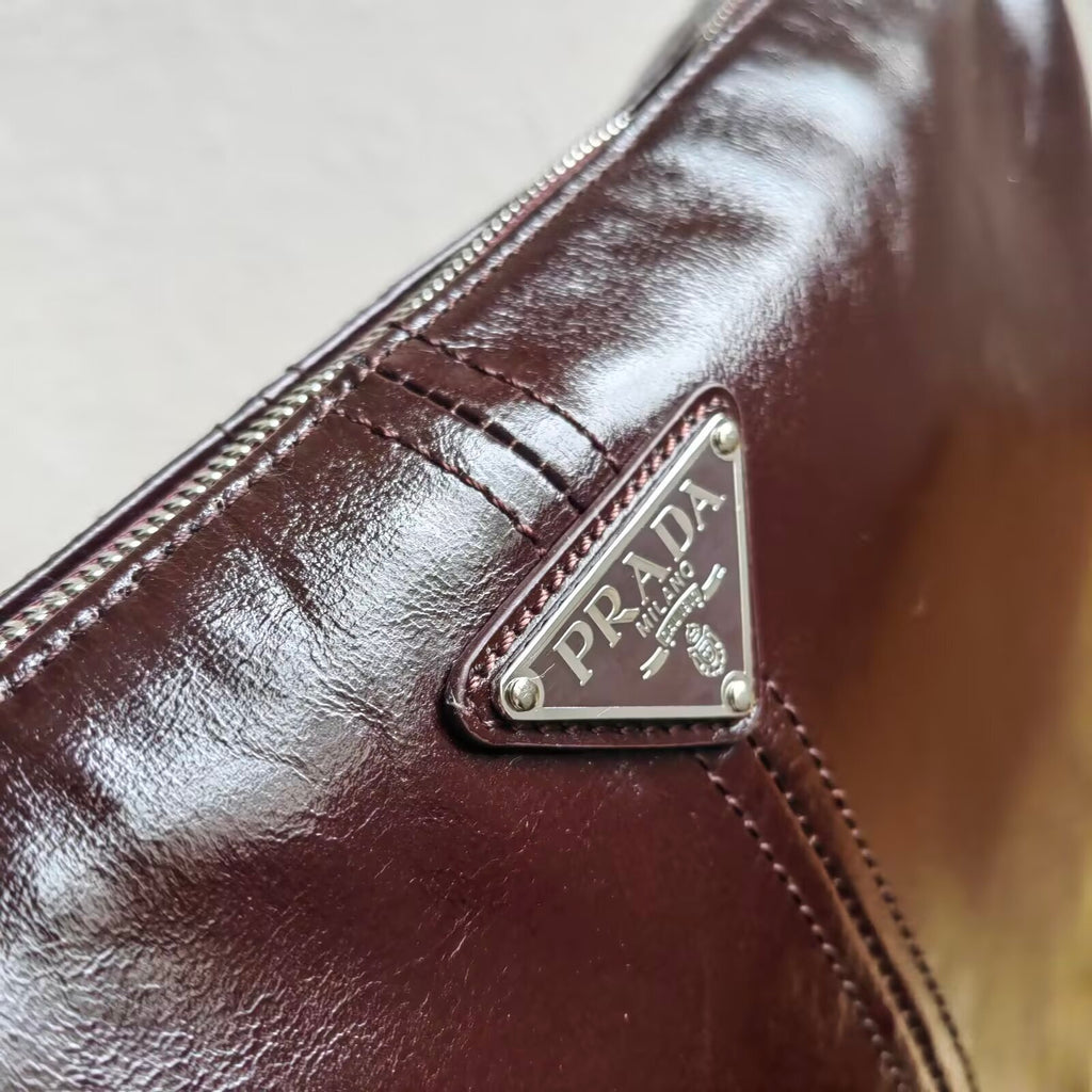 Prada leather shoulder bag