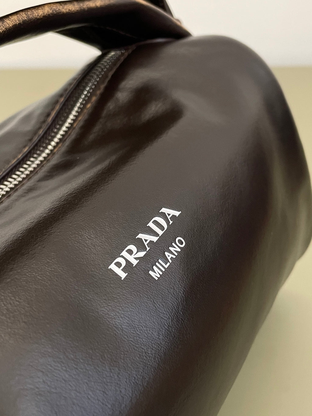 Prada nappa leather shoulder bag