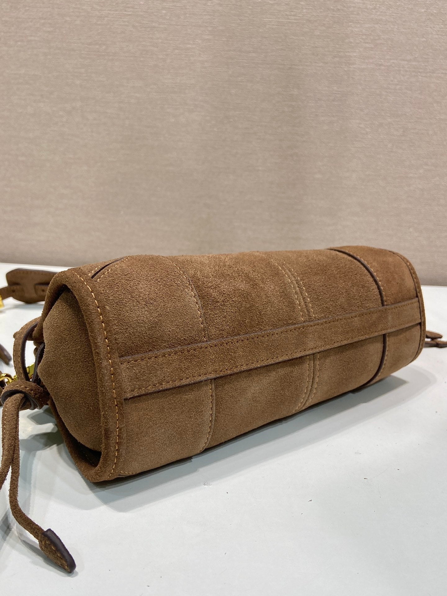 Prada Bonnie suede mini handbag