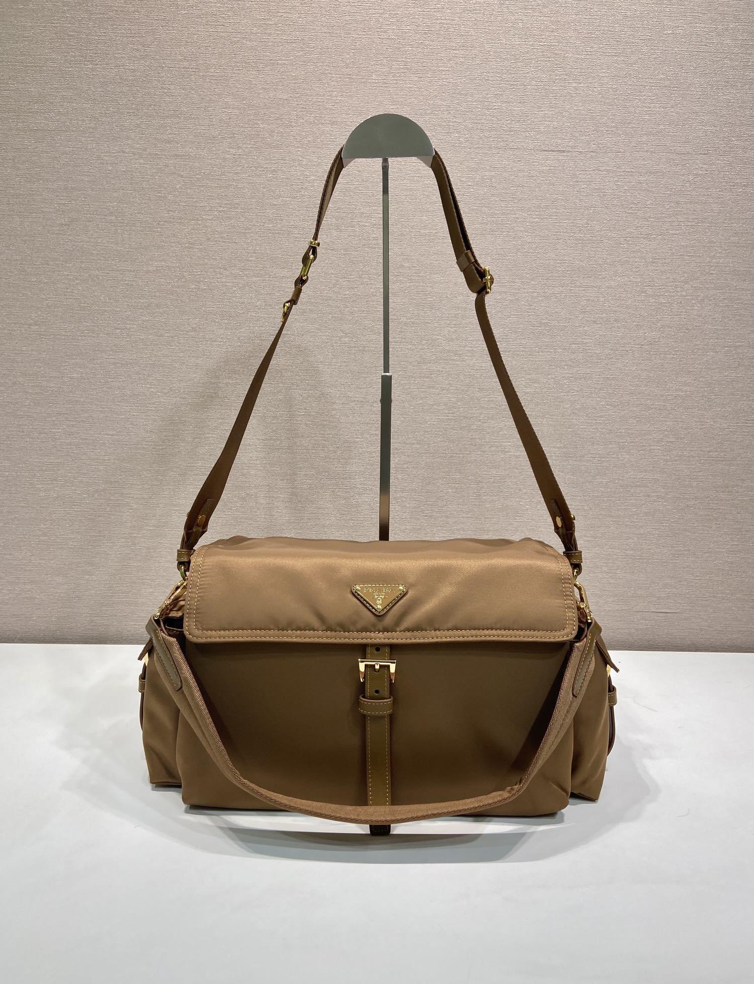 Prada Explore large Re-Nylon shoulder bag with flap
