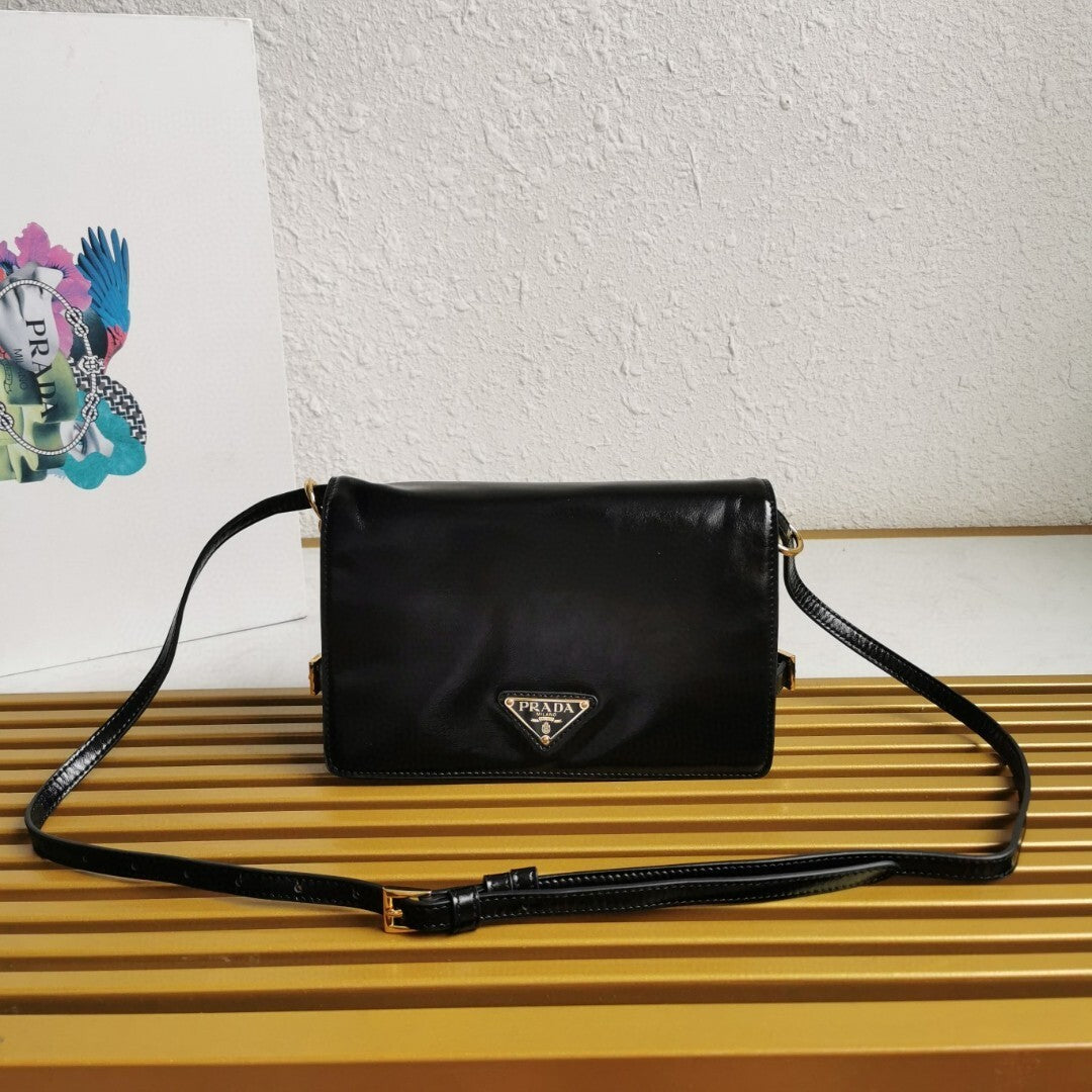 Prada leather shoulder bag