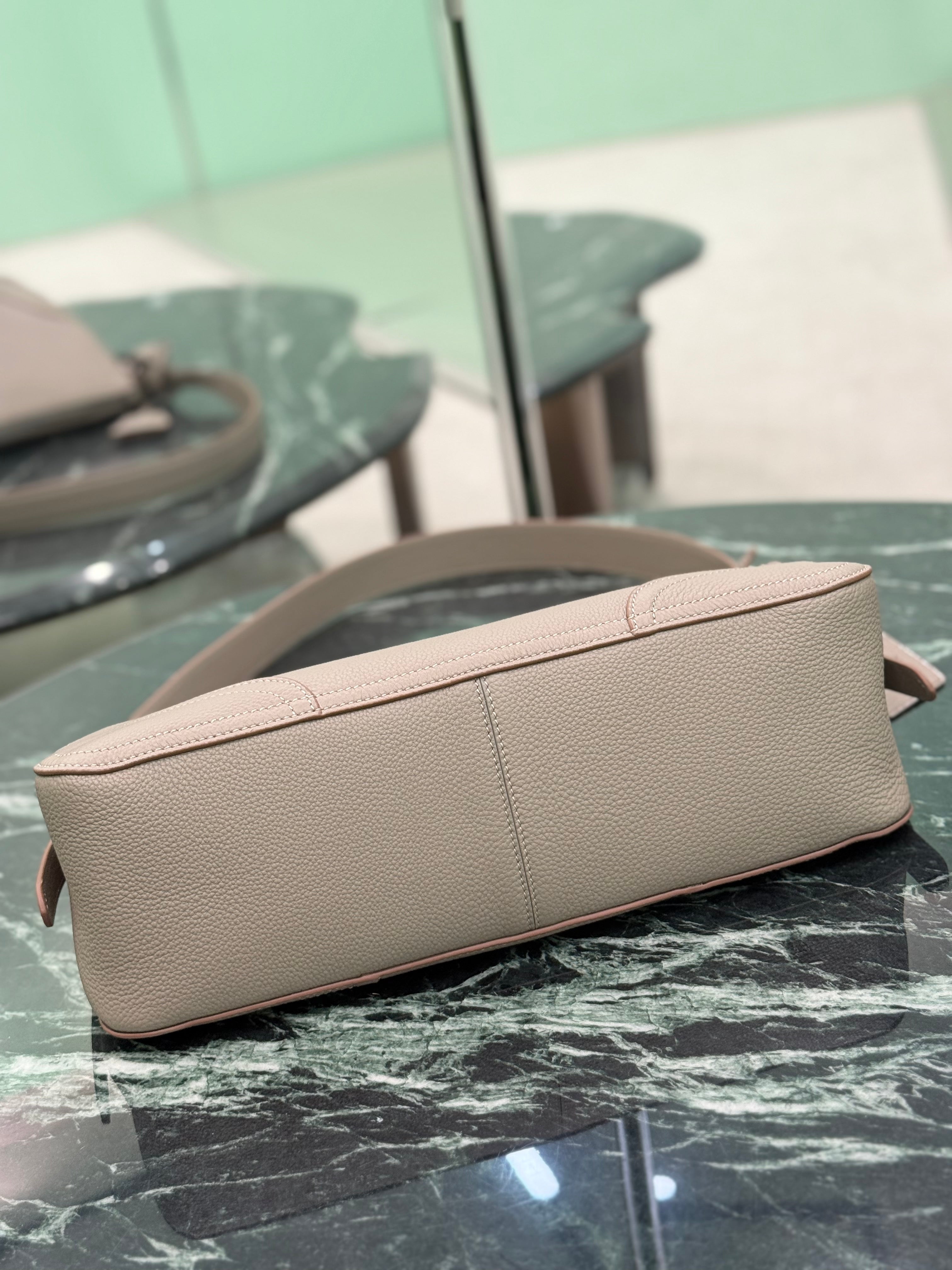 Prada Aimee large leather shoulder bag