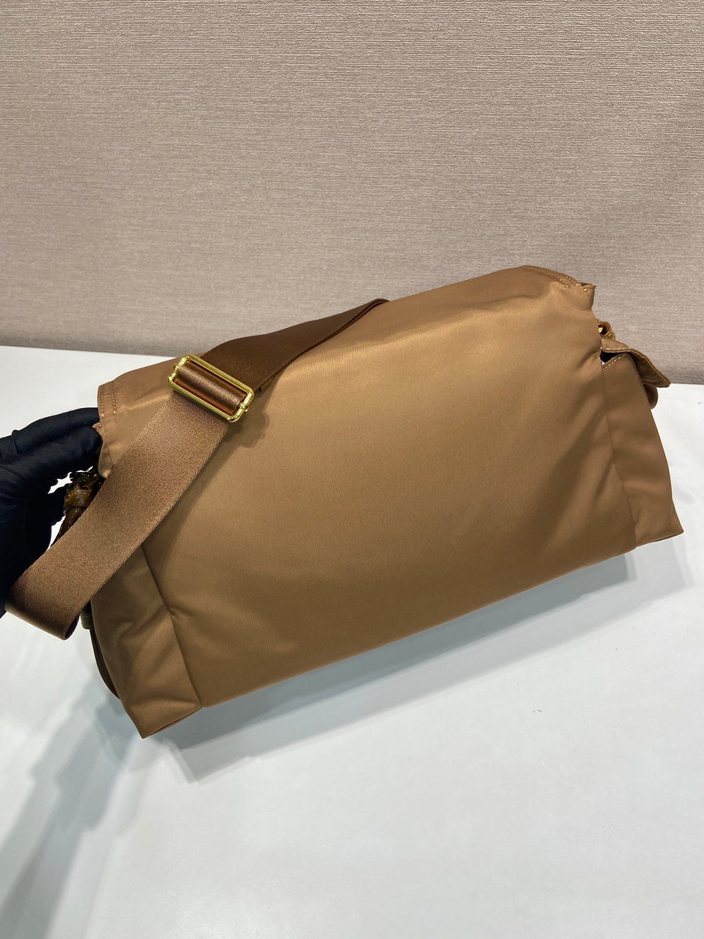 Prada Explore large Re-Nylon shoulder bag with flap