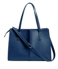 Blue work tote bag