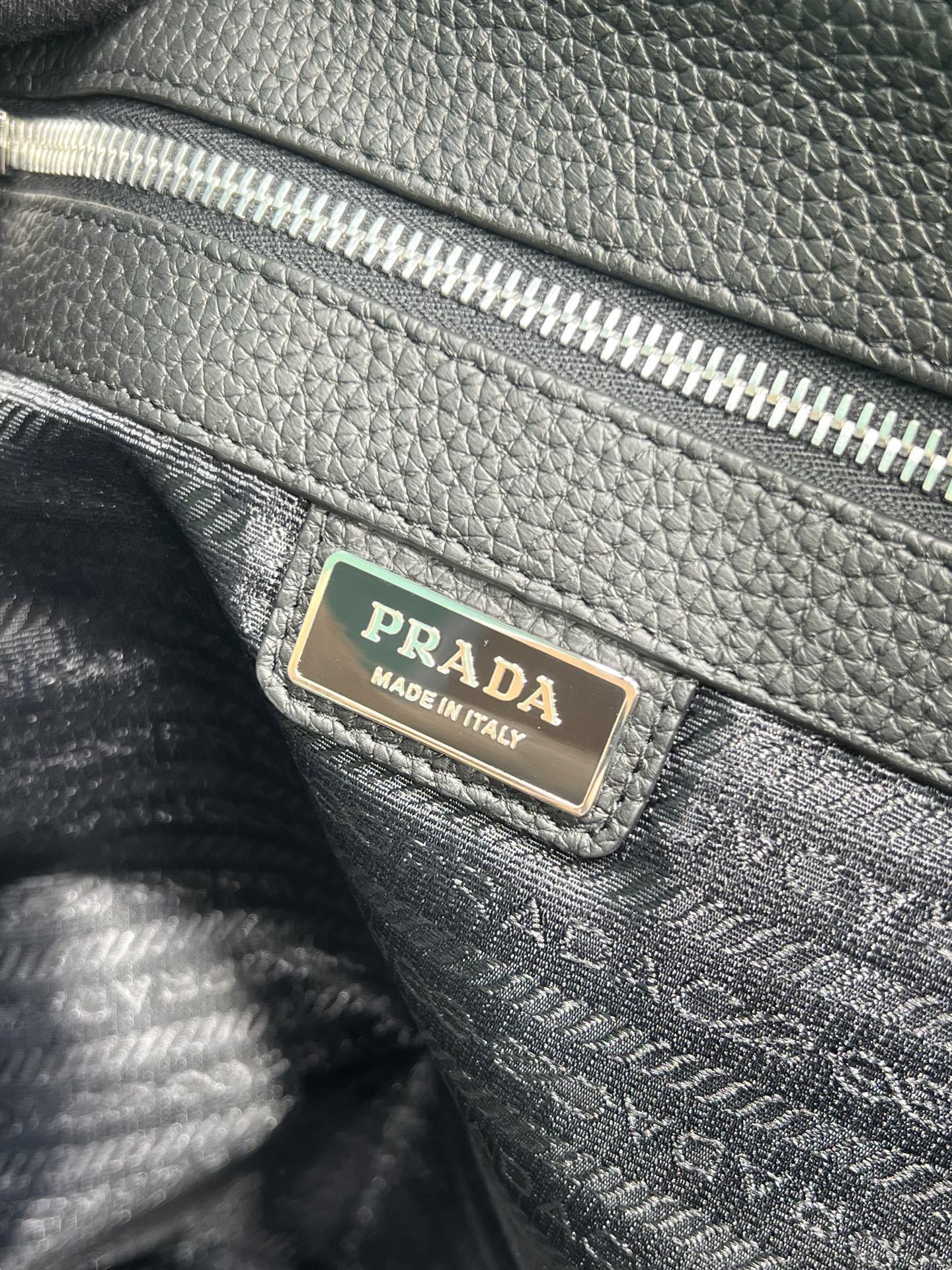 Prada leather tote bag