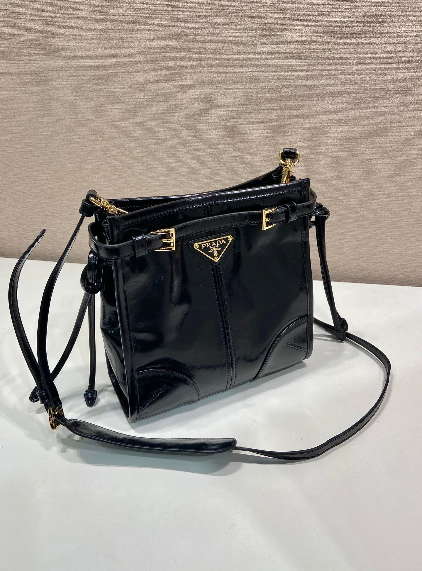 Prada Bonnie leather mini shoulder bag