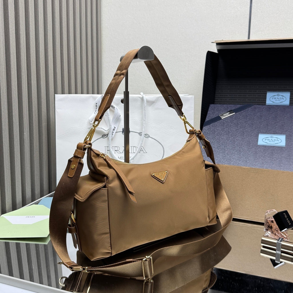 Prada Explore large Re-Nylon and leather bag