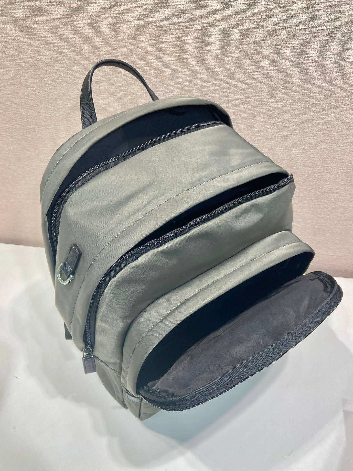 Prada Re-Nylon and Saffiano leather backpack