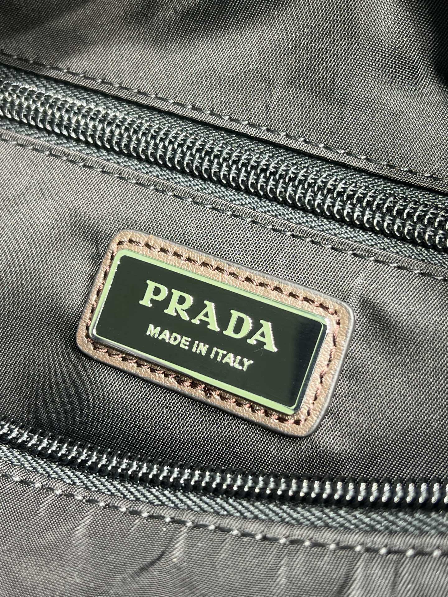 Prada Speedrock Re-Nylon and leather shoulder bag