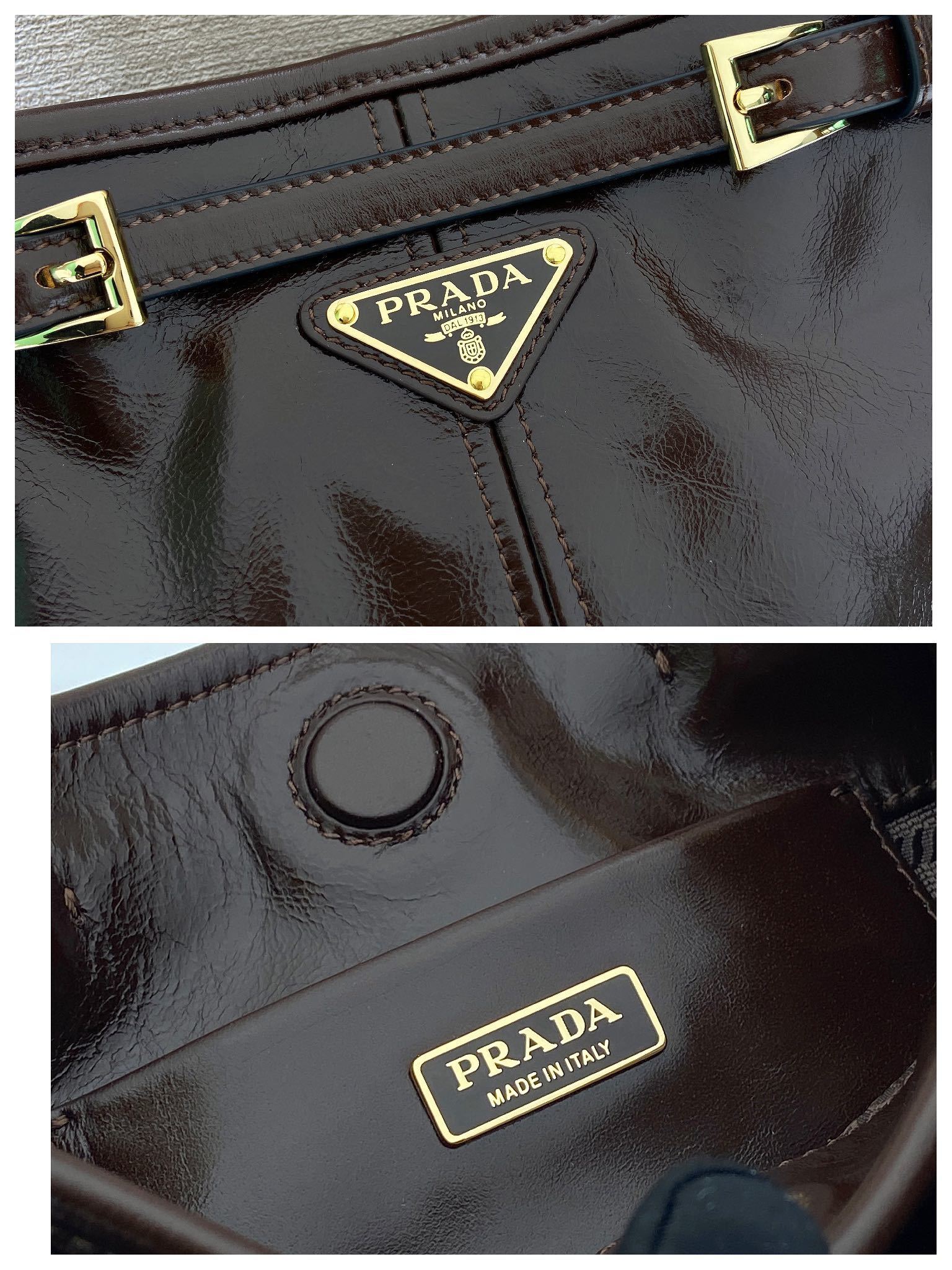 Prada Bonnie leather mini shoulder bag