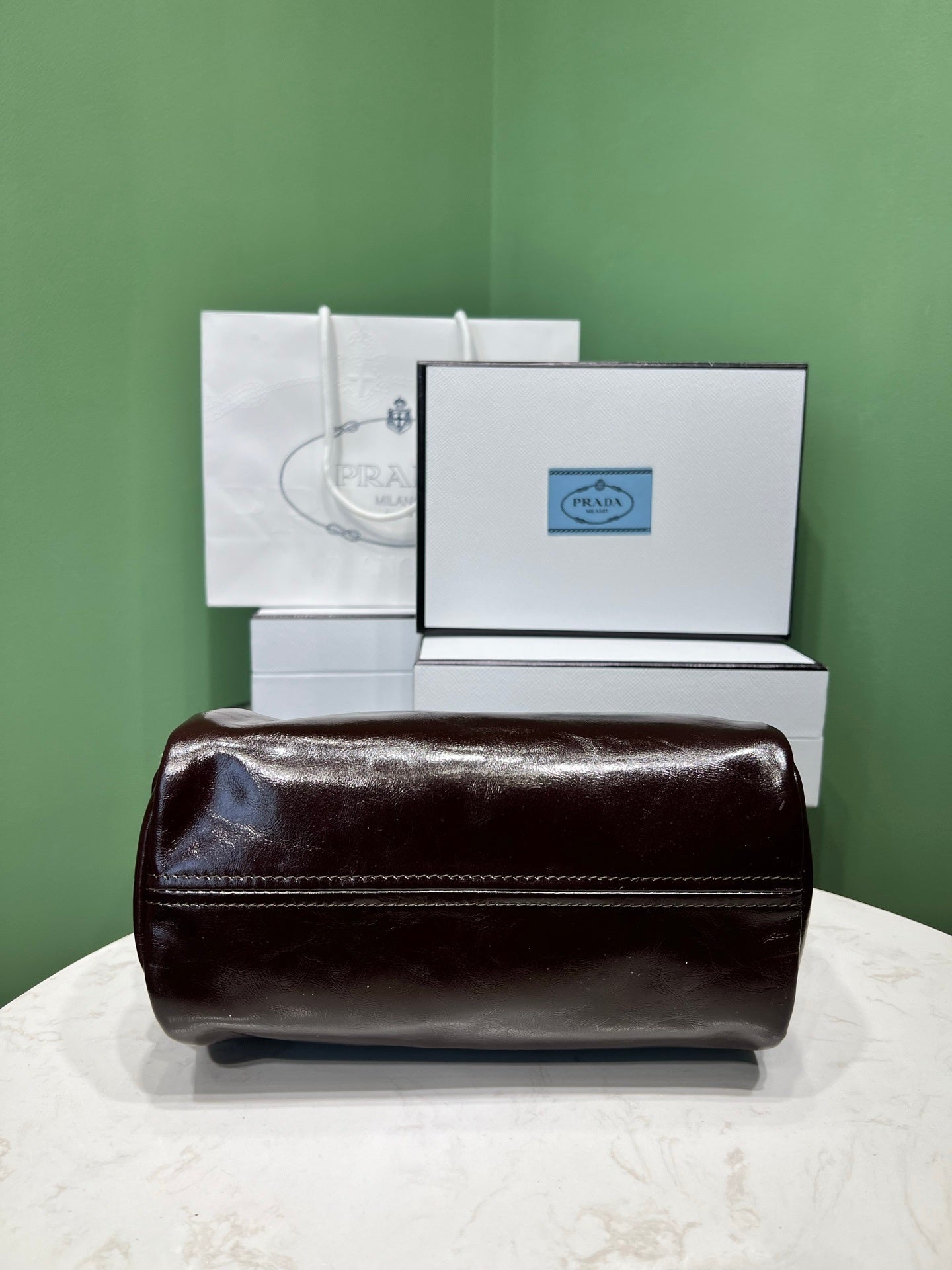 Prada leather shoulder bag