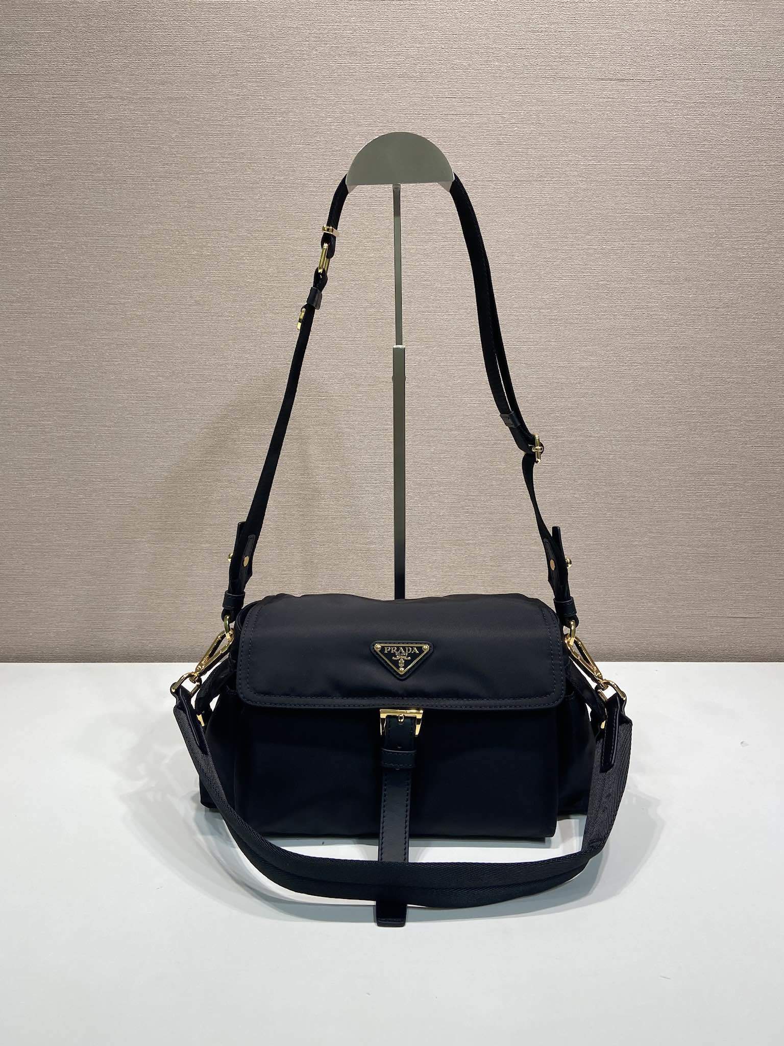 Prada Explore medium Re-Nylon shoulder bag with flap