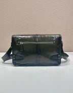Prada Antiqued leather shoulder bag
