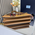 Prada Soft Sound large leather shoulder bag with charms