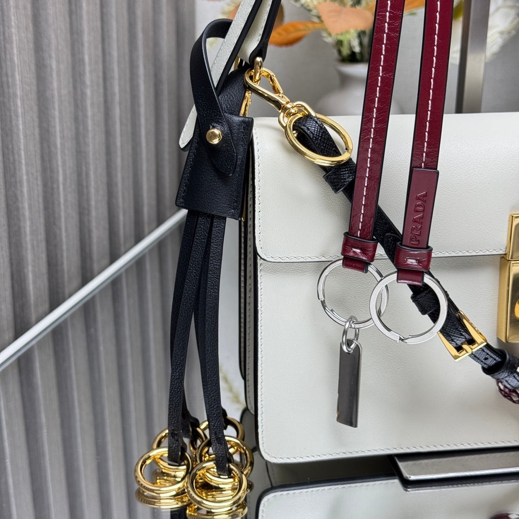 Prada Soft Sound small leather shoulder bag with charms