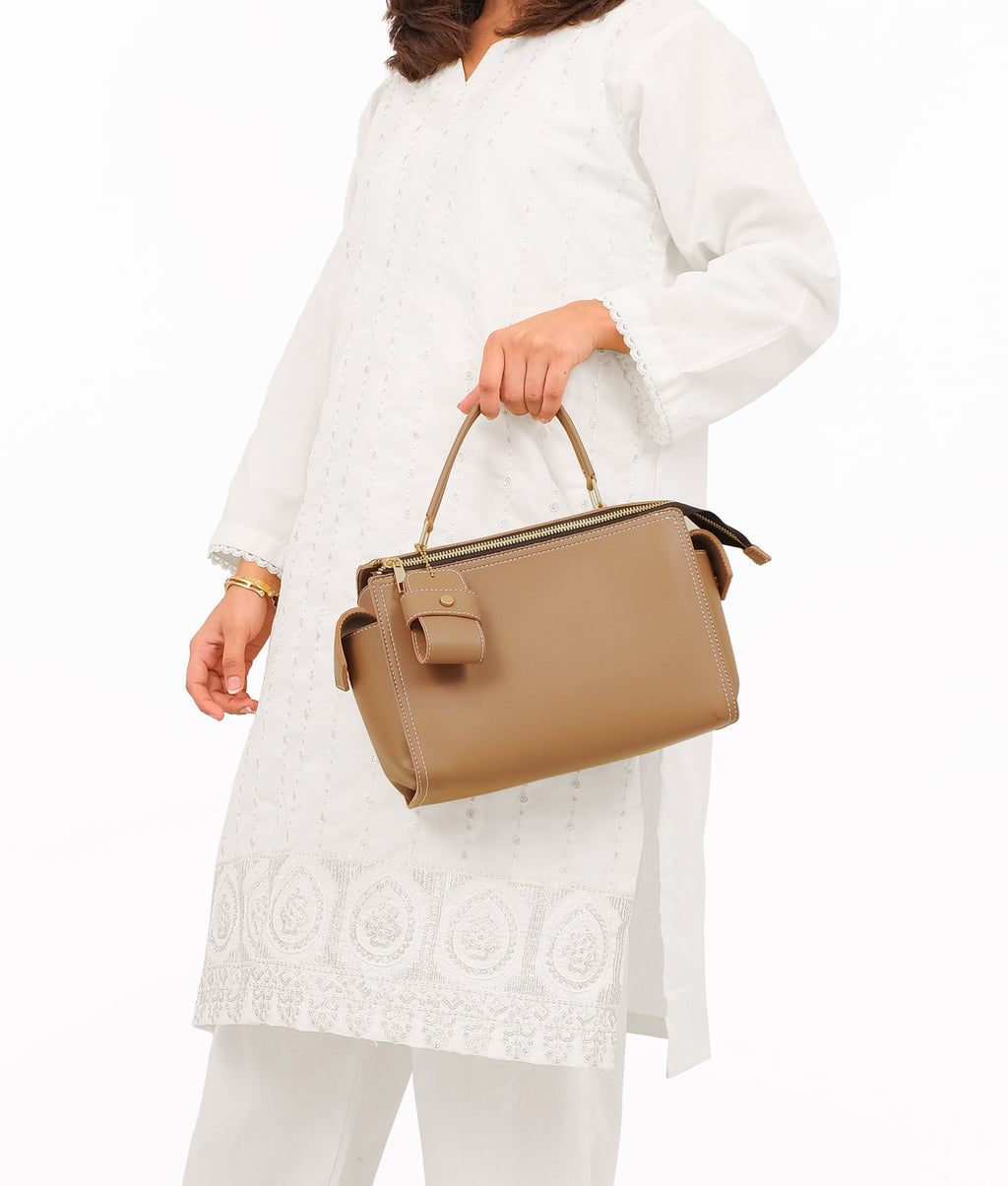 Coffee bowling bag with top-handle