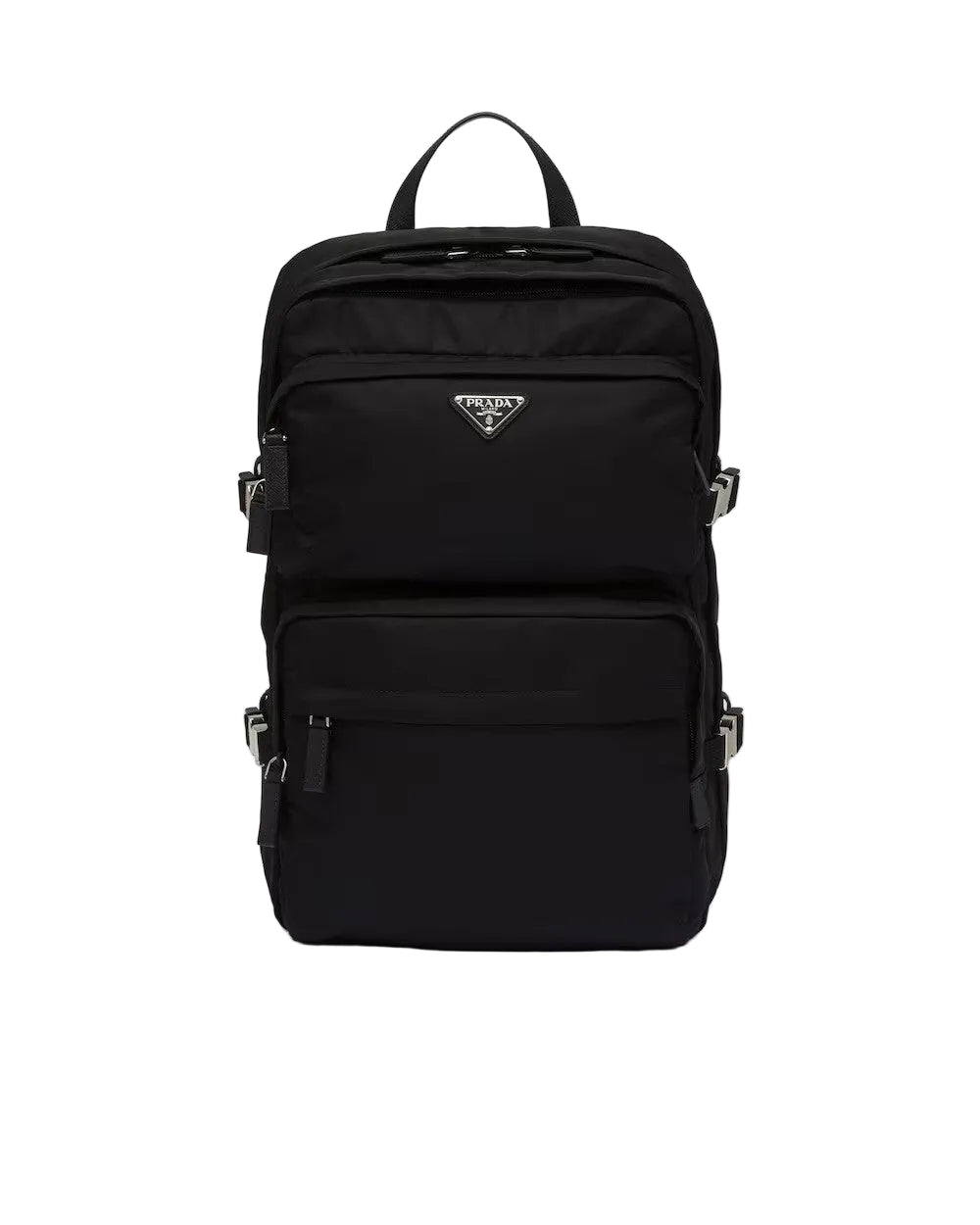 Re-Nylon and Saffiano leather backpack