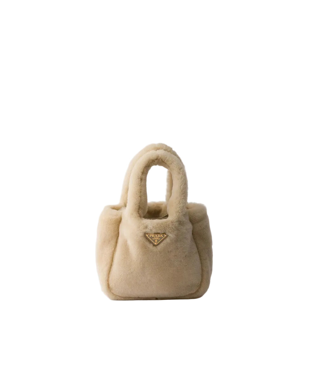 Prada shearling mini handbag