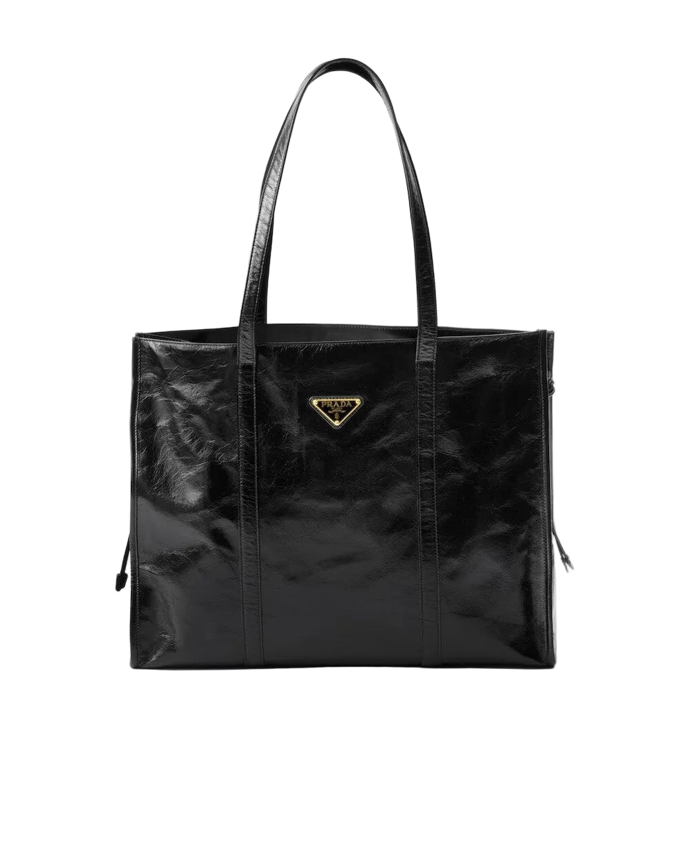 Prada large leather tote bag