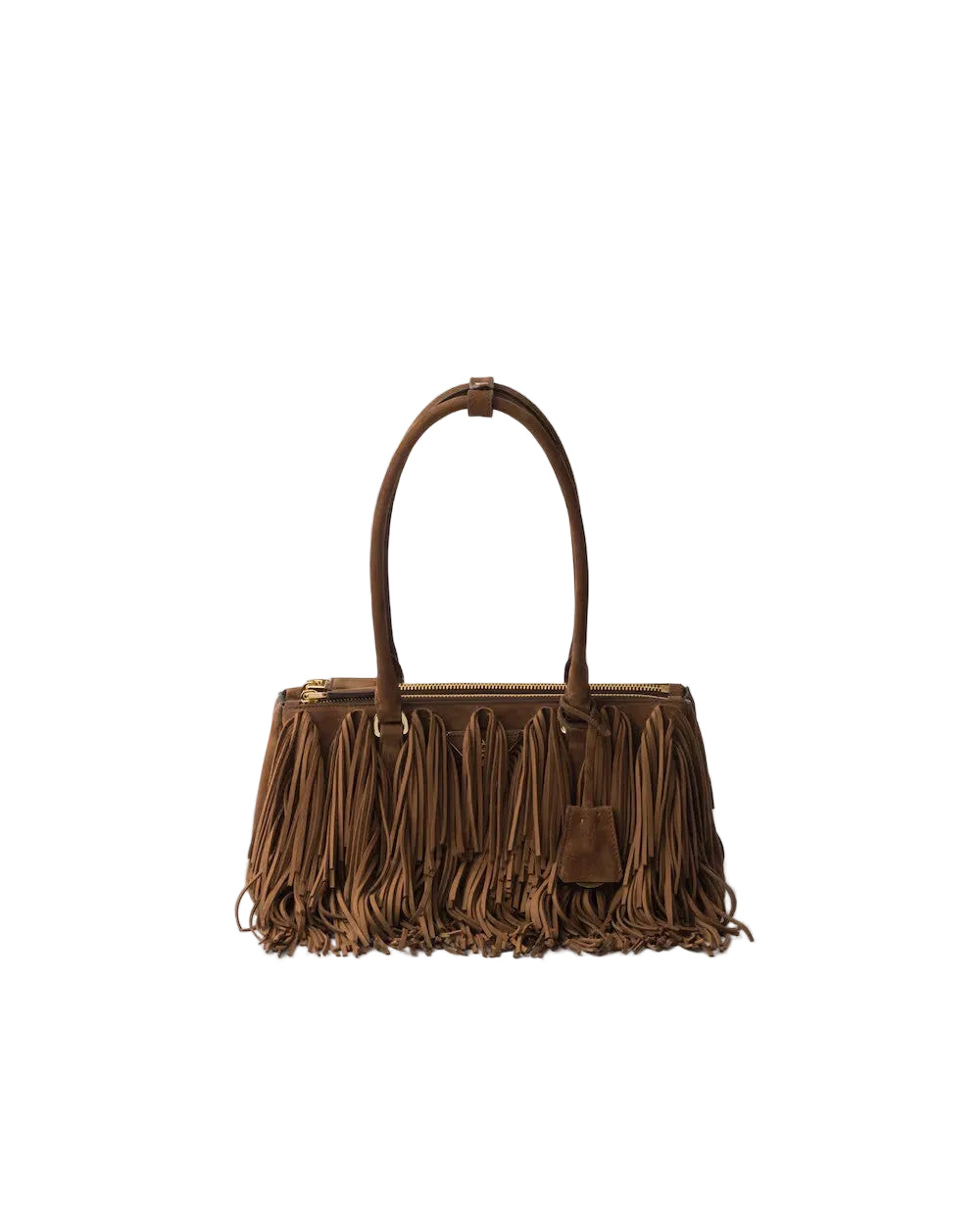 Prada Galleria medium suede bag with fringe