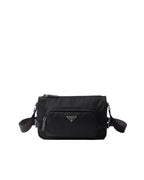 Prada medium Re-Nylon and Saffiano leather shoulder bag