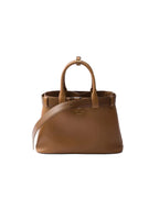 Prada Buckle small leather handbag with belt