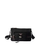 Prada Speedrock Re-Nylon and leather shoulder bag
