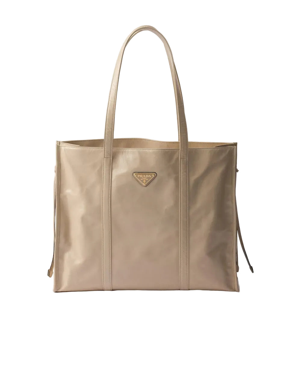 Prada large leather tote bag