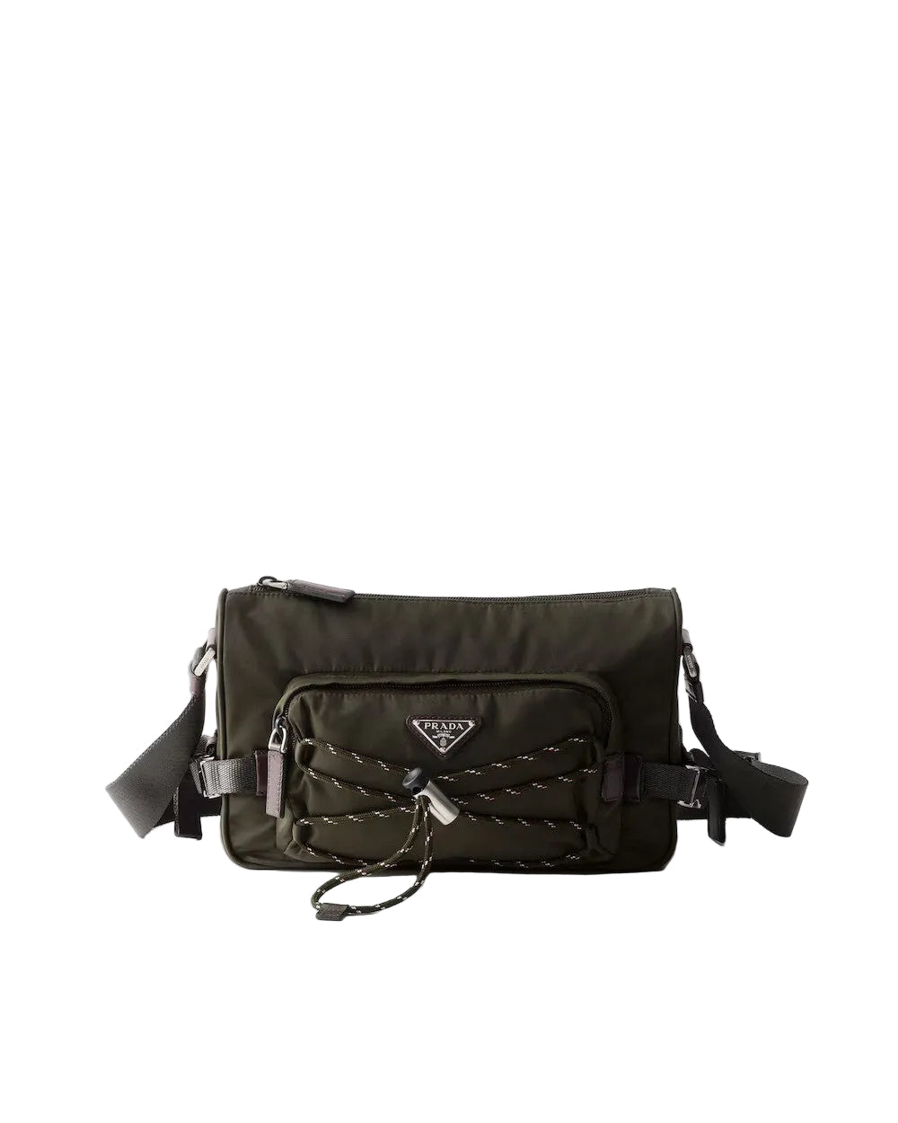 Prada Speedrock Re-Nylon and leather shoulder bag