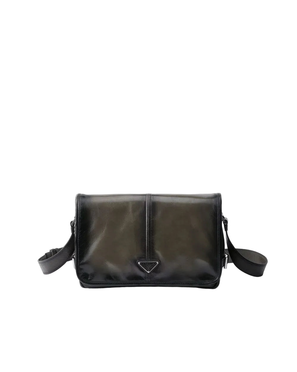 Prada Antiqued leather shoulder bag