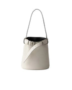 Prada Buckle leather bucket bag with belt