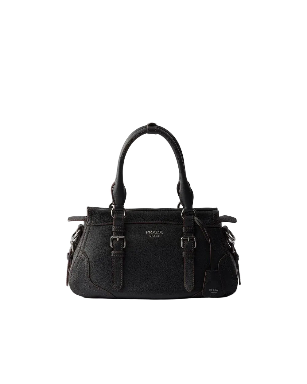 Prada large leather tote bag