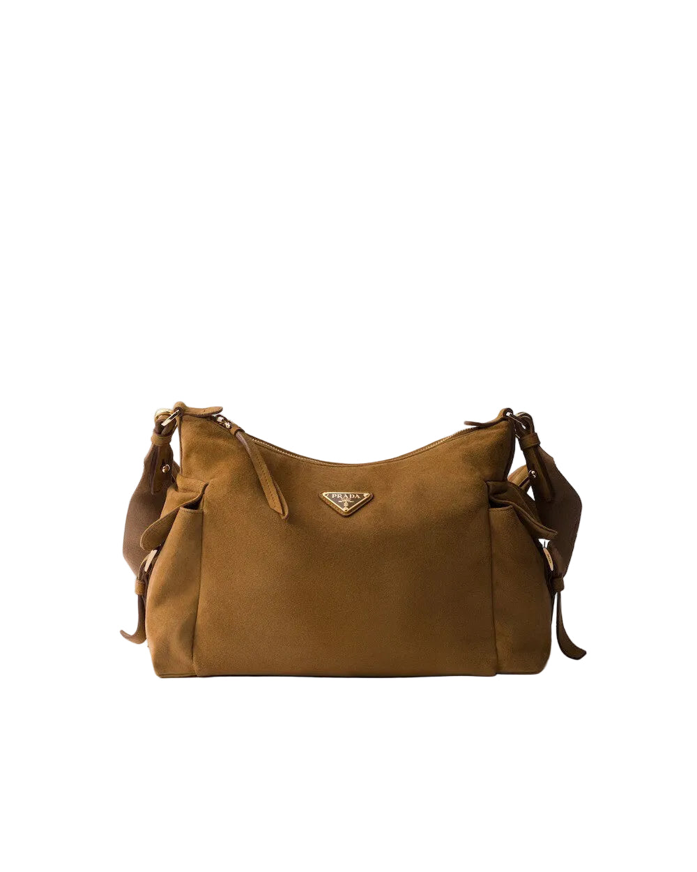 Prada Explore large suede bag