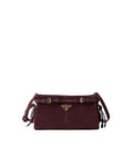 Prada Bonnie small suede shoulder bag