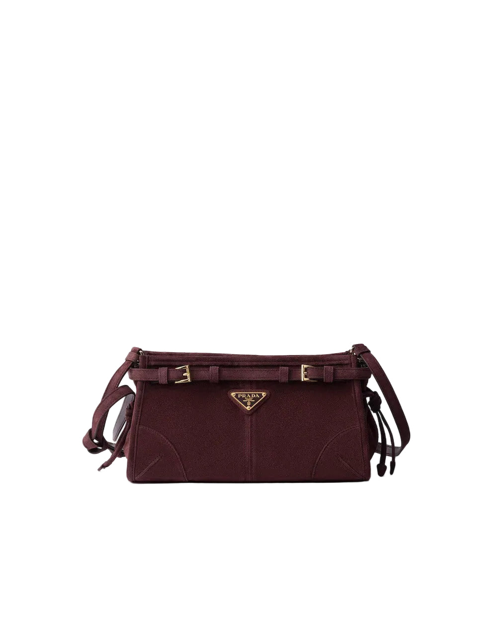 Prada Bonnie small suede shoulder bag