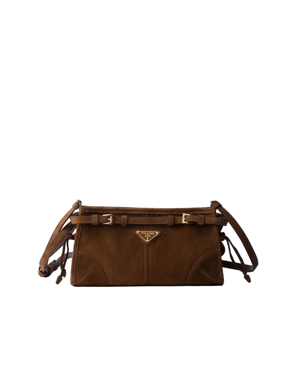 Prada Bonnie small suede shoulder bag