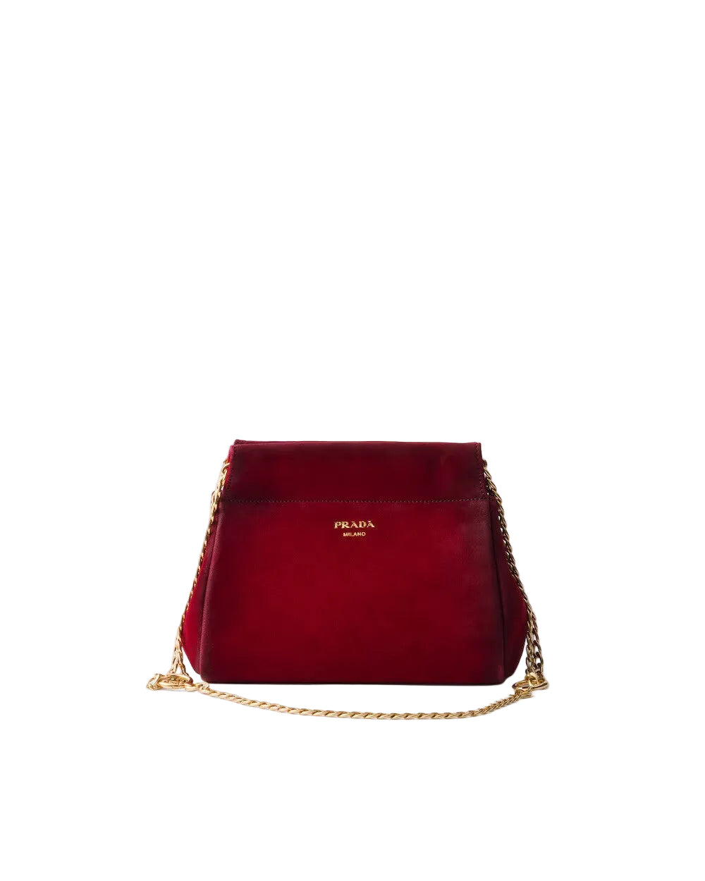 Prada Enchaine mini suede bag