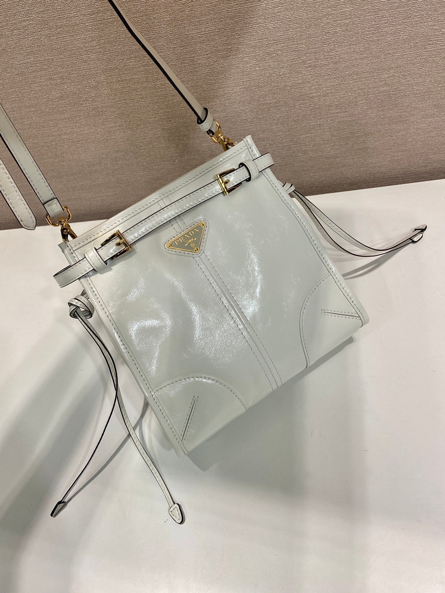 Prada Bonnie leather mini shoulder bag