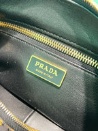 Prada Aimee medium printed leather shoulder bag
