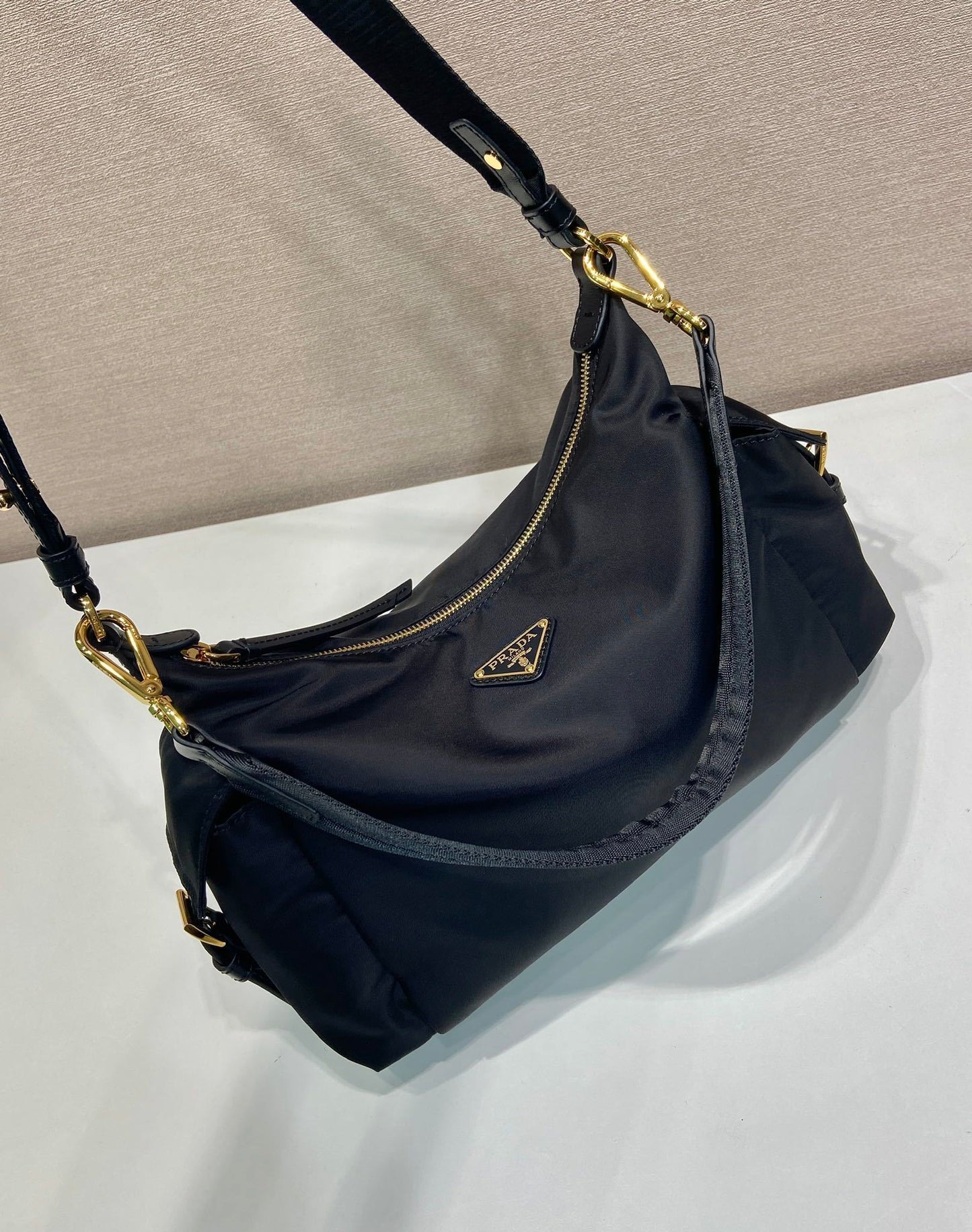 Prada Explore large Re-Nylon and leather bag