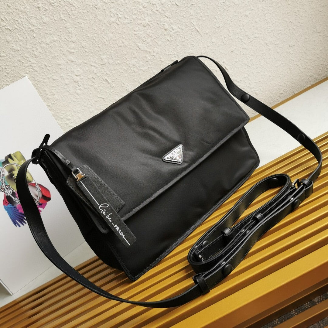 Prada Traveller large padded Re-Nylon shoulder bag