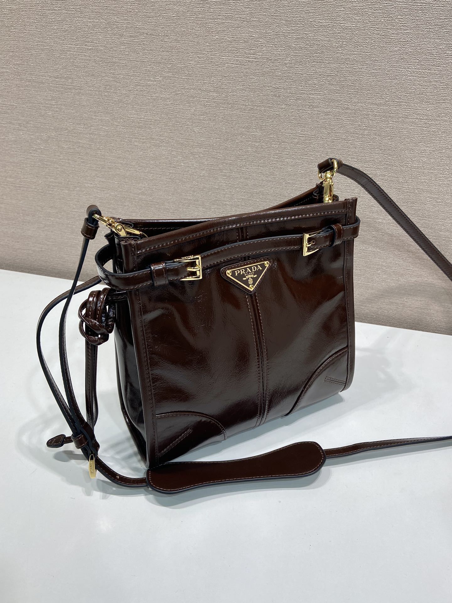 Prada Bonnie leather mini shoulder bag