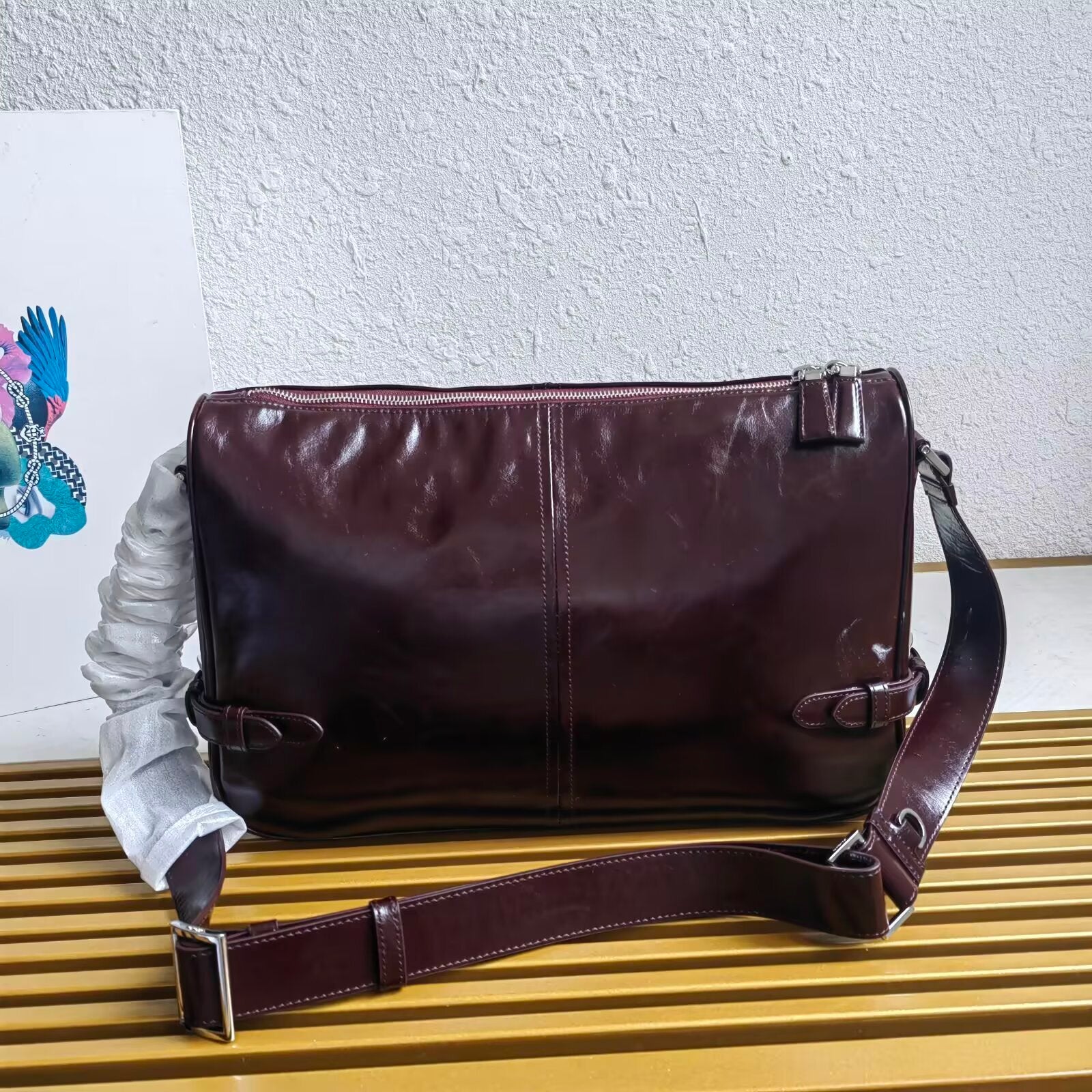 Prada leather shoulder bag