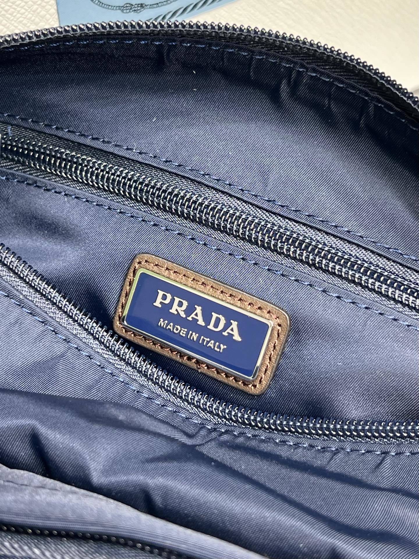 Prada Speedrock Re-Nylon and leather shoulder bag