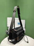 Prada Speedrock Re-Nylon and leather shoulder bag