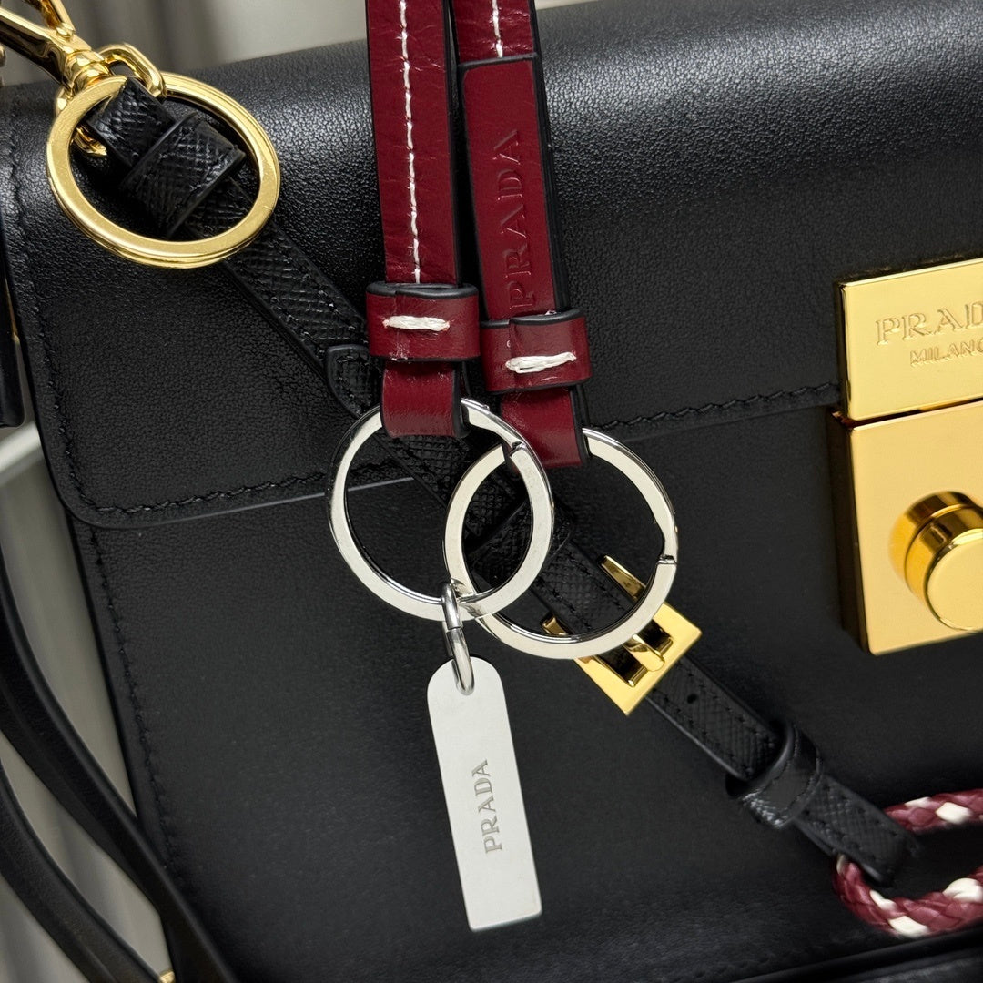 Prada Soft Sound small leather shoulder bag with charms