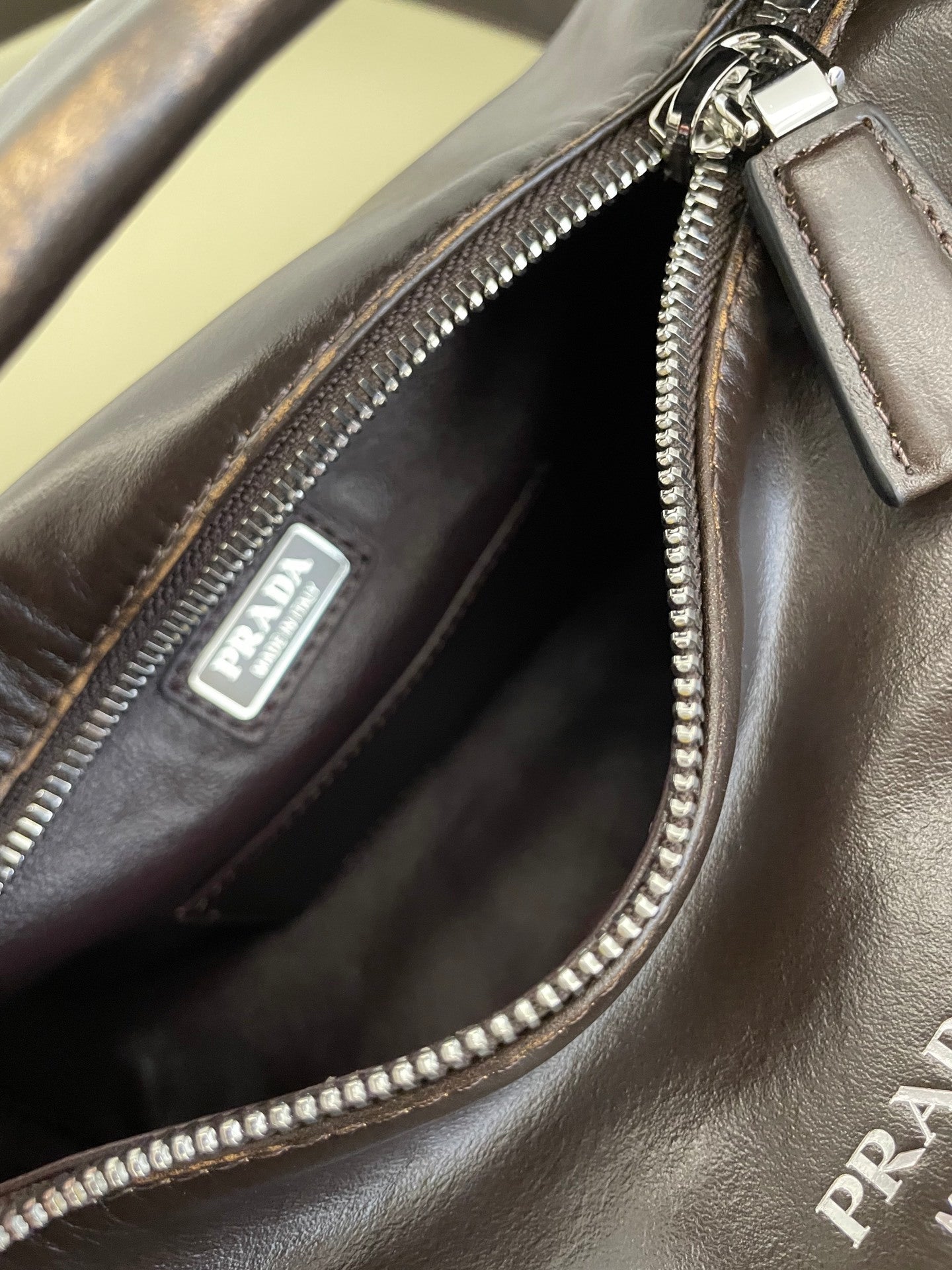 Prada nappa leather shoulder bag