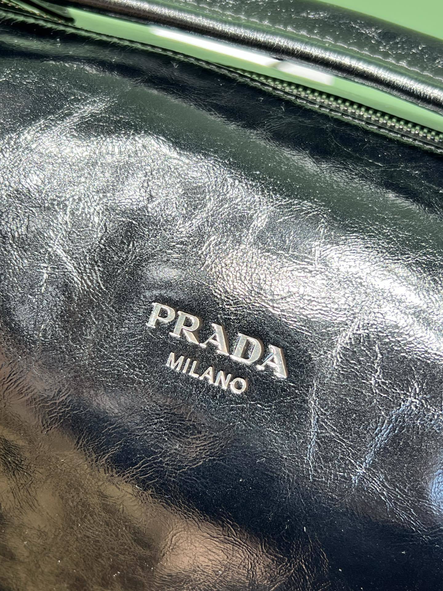 Prada leather shoulder bag