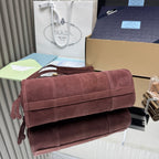 Prada Bonnie small suede shoulder bag