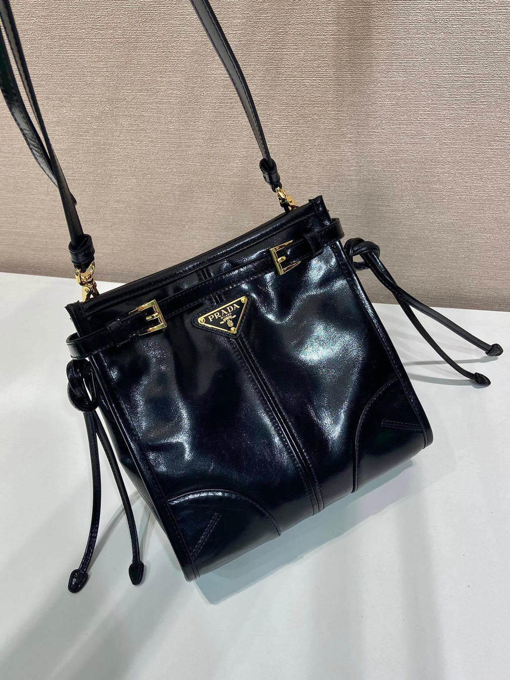Prada Bonnie leather mini shoulder bag
